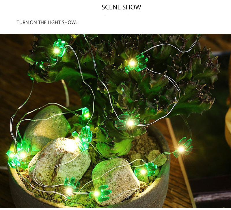 LED Cactus String Lights with Battery Box (30 LED)