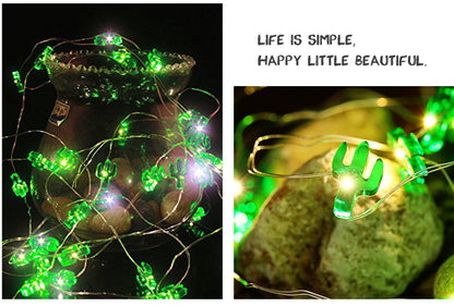 LED Cactus String Lights with Battery Box (30 LED)