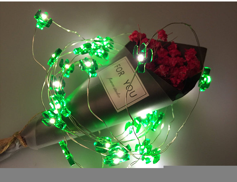 LED Cactus String Lights with Battery Box (30 LED)