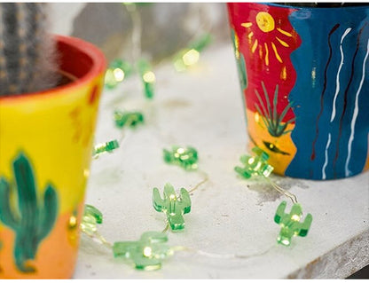 LED Cactus String Lights with Battery Box (30 LED)